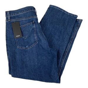 Hudson Jeans Remi High-Rise Straight Crop Jeans Quince Blue Size 32